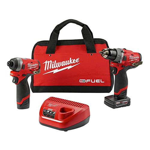Kit de Rotomartillo y Llave de Impacto M12 FUEL MILWAUKEE 2598-22