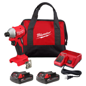 Kit de destornillador de impacto hexagonal compacto de 1/4″ sin escobillas M18